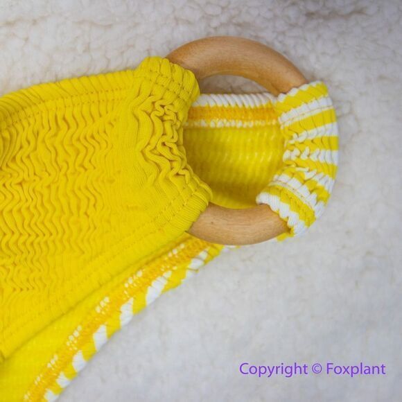 NEW‎ Cleonie X Free People ripple brief striped bikini bottom, one size - Picture 13 of 16